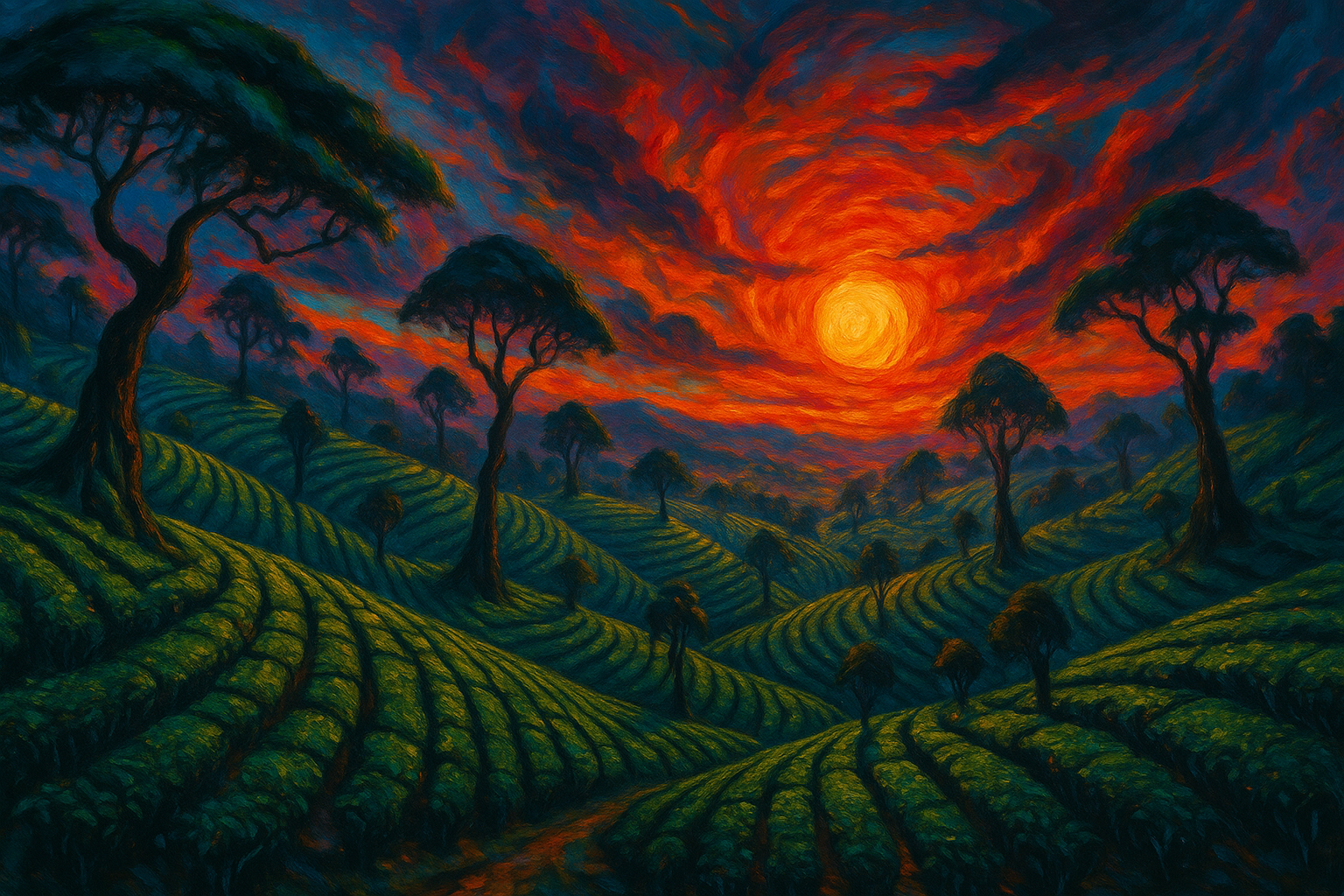 Tea plantations in Sri Lanka, as imagined by chatGPT v5